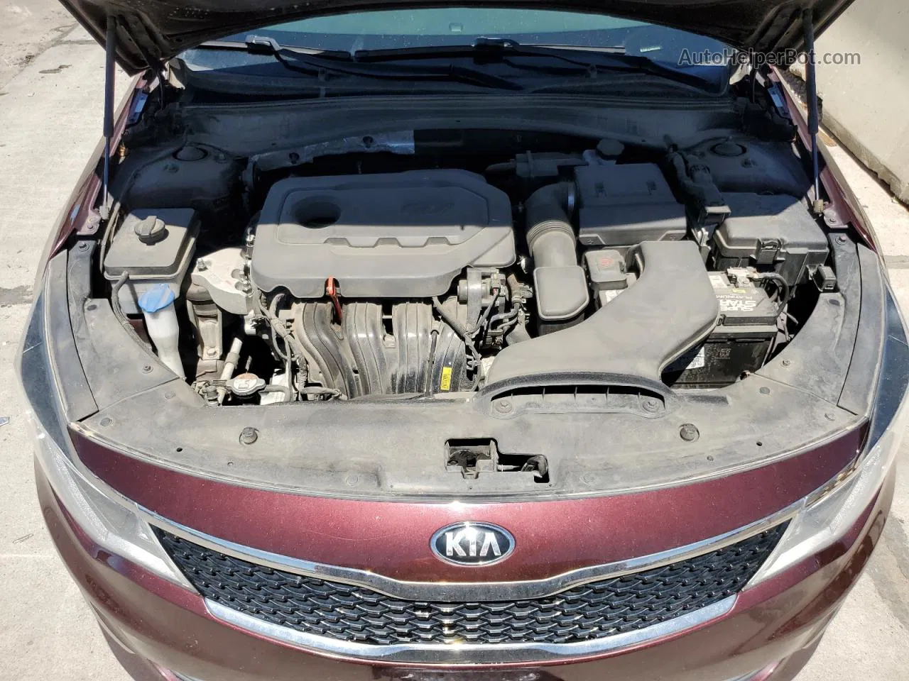 2017 Kia Optima Lx Maroon vin: 5XXGT4L34HG130618