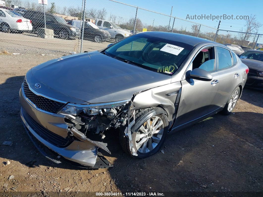 2017 Kia Optima Lx Gray vin: 5XXGT4L34HG161268