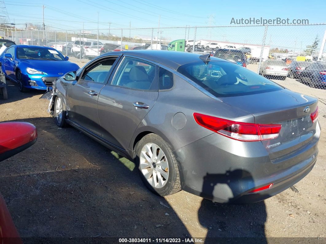 2017 Kia Optima Lx Gray vin: 5XXGT4L34HG161268