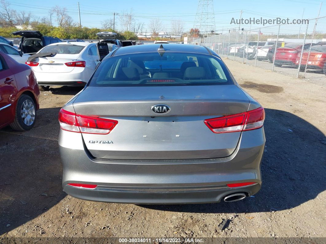 2017 Kia Optima Lx Gray vin: 5XXGT4L34HG161268