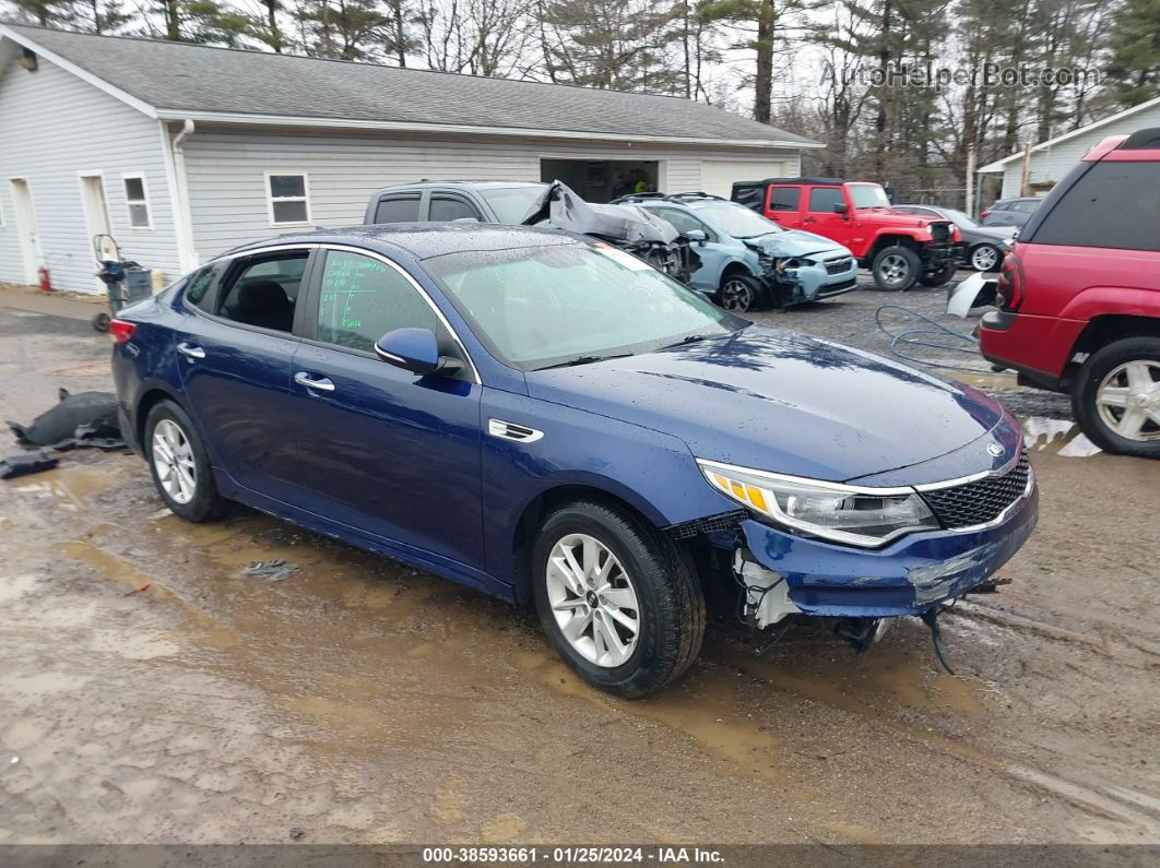 2017 Kia Optima Lx Синий vin: 5XXGT4L34HG176854