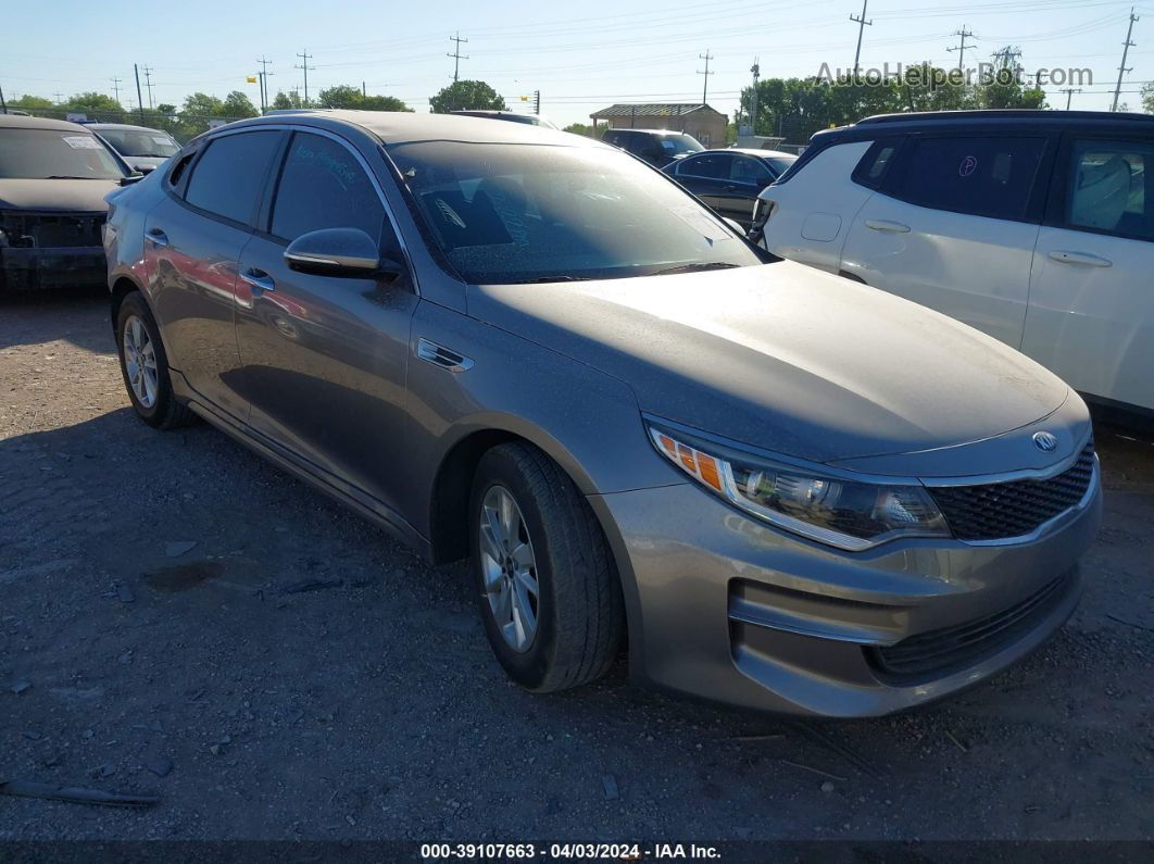 2018 Kia Optima Lx Gray vin: 5XXGT4L34JG183891