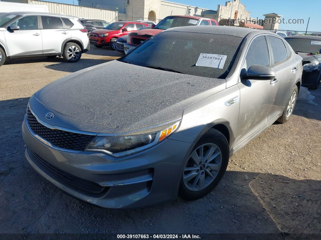 2018 Kia Optima Lx Gray vin: 5XXGT4L34JG183891