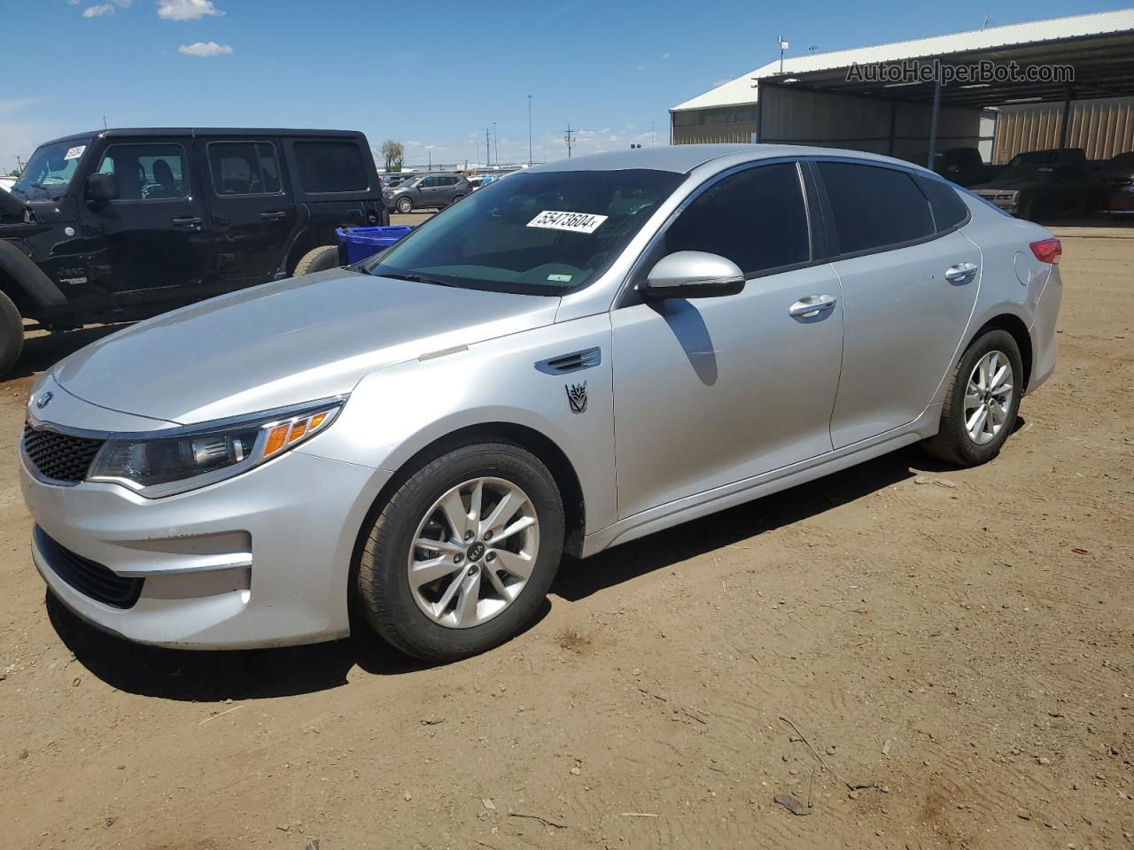 2018 Kia Optima Lx Silver vin: 5XXGT4L34JG189416