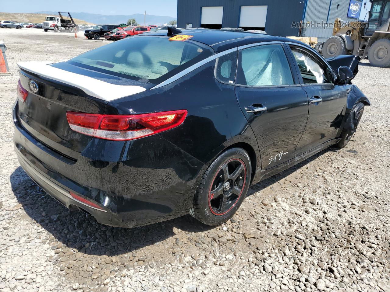 2018 Kia Optima Lx Black vin: 5XXGT4L34JG203248