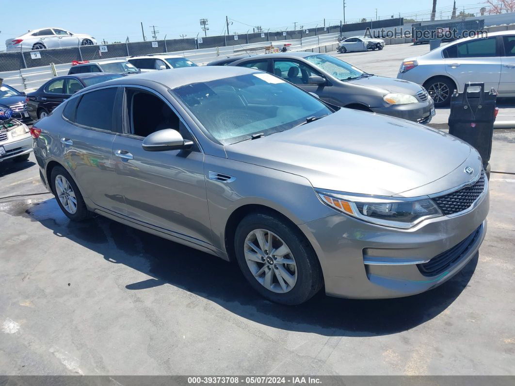 2018 Kia Optima Lx Gray vin: 5XXGT4L34JG222494