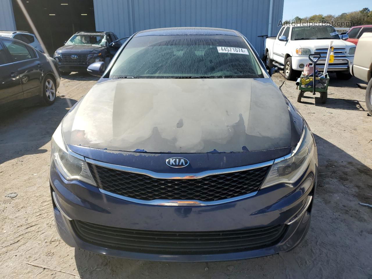 2018 Kia Optima Lx Синий vin: 5XXGT4L34JG226528