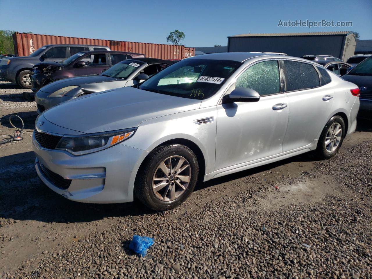 2018 Kia Optima Lx Silver vin: 5XXGT4L34JG235262