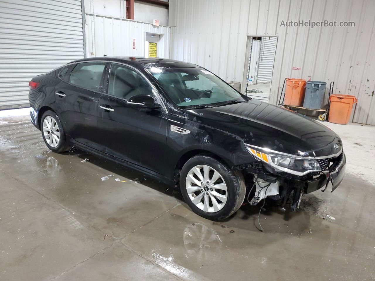 2018 Kia Optima Lx Black vin: 5XXGT4L34JG240607