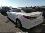 2018 Kia Optima S White vin: 5XXGT4L34JG244236