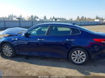 2018 Kia Optima Lx Синий vin: 5XXGT4L34JG262073