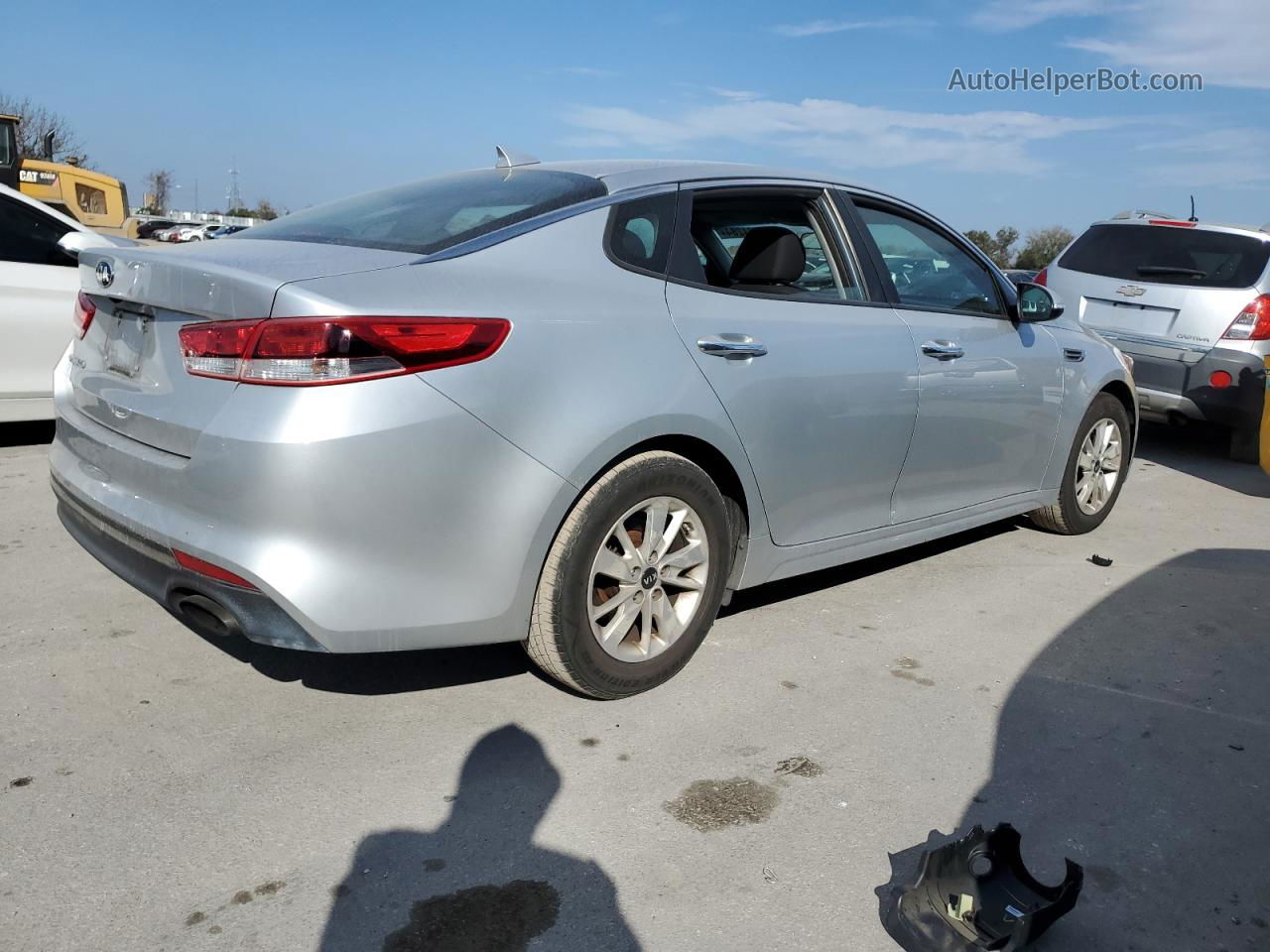 2016 Kia Optima Lx Silver vin: 5XXGT4L35GG018845