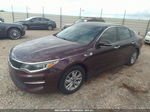 2016 Kia Optima Lx Maroon vin: 5XXGT4L35GG090841