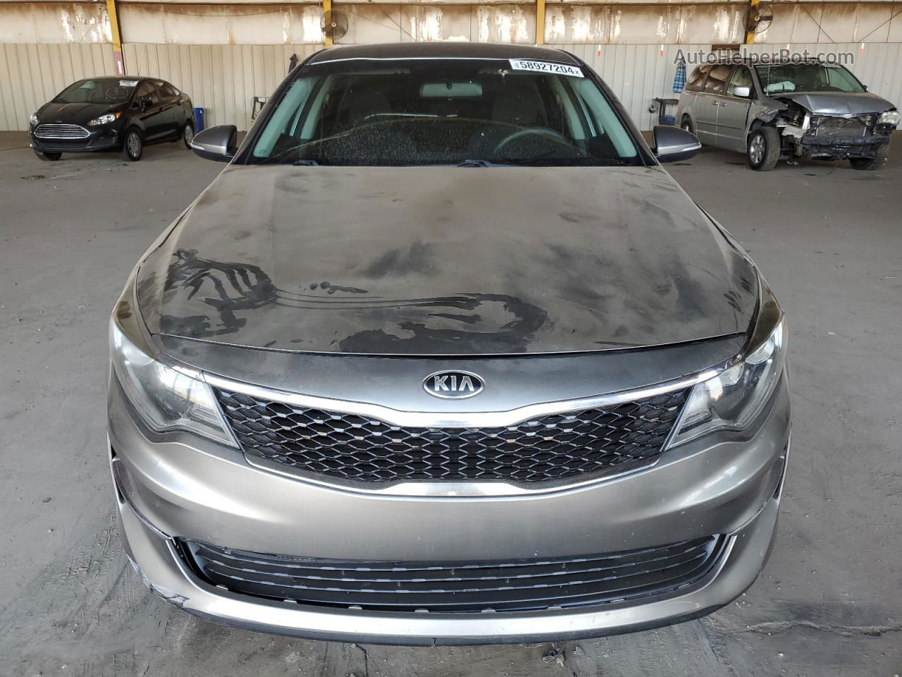 2016 Kia Optima Lx Gray vin: 5XXGT4L35GG097353