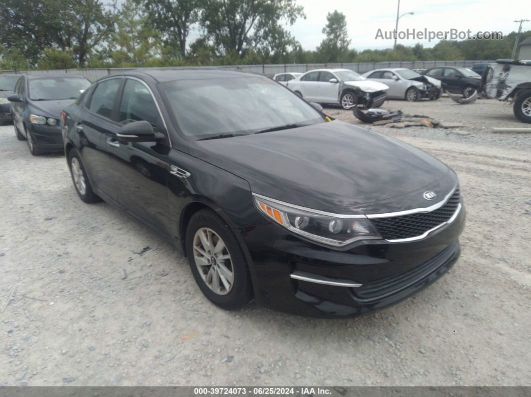 2016 Kia Optima Lx Black vin: 5XXGT4L35GG101188