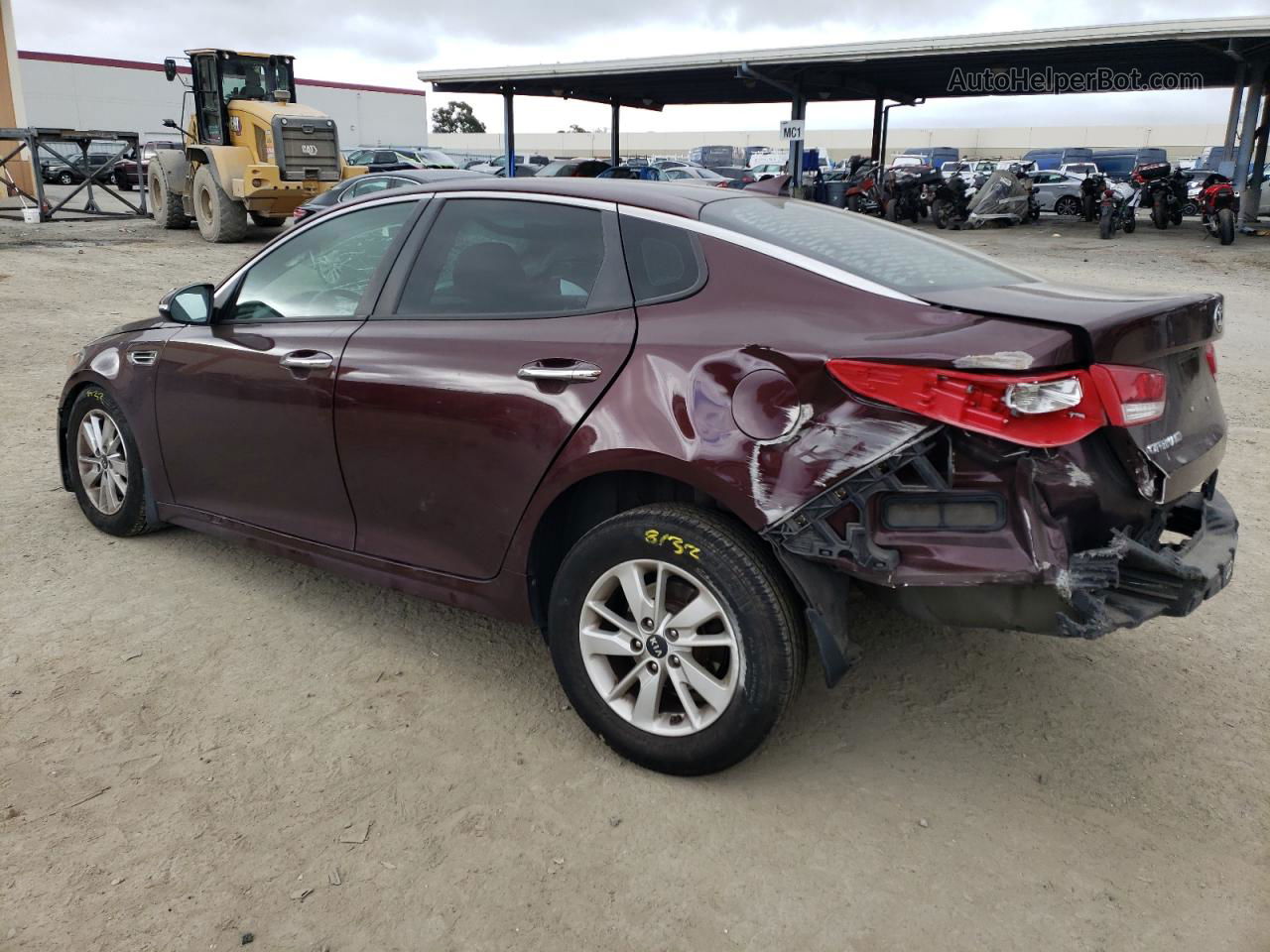 2016 Kia Optima Lx Maroon vin: 5XXGT4L35GG108187