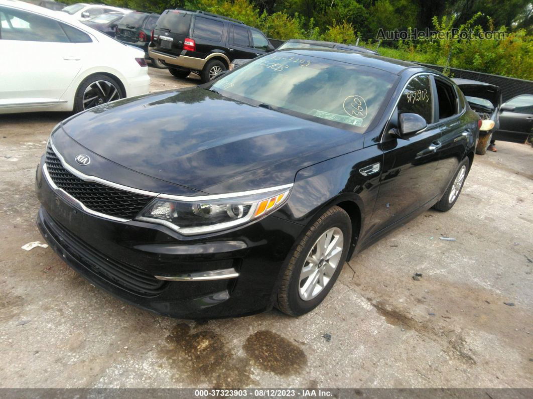 2016 Kia Optima Lx Черный vin: 5XXGT4L35GG116810