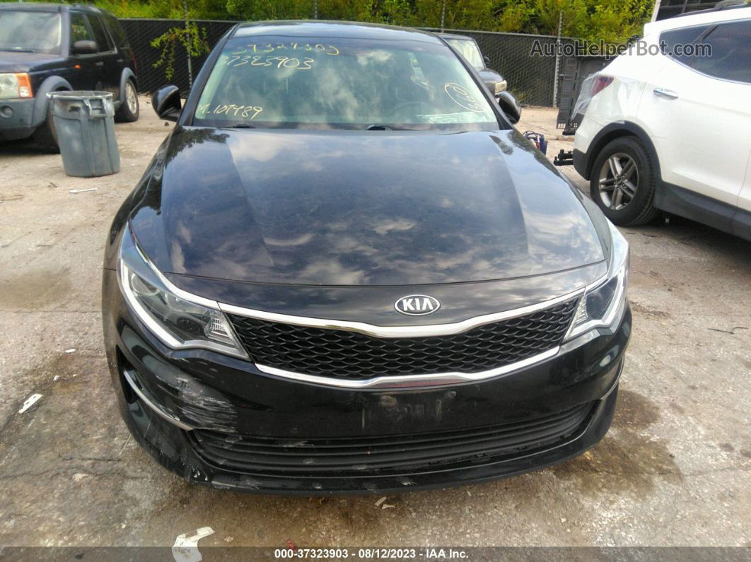 2016 Kia Optima Lx Черный vin: 5XXGT4L35GG116810