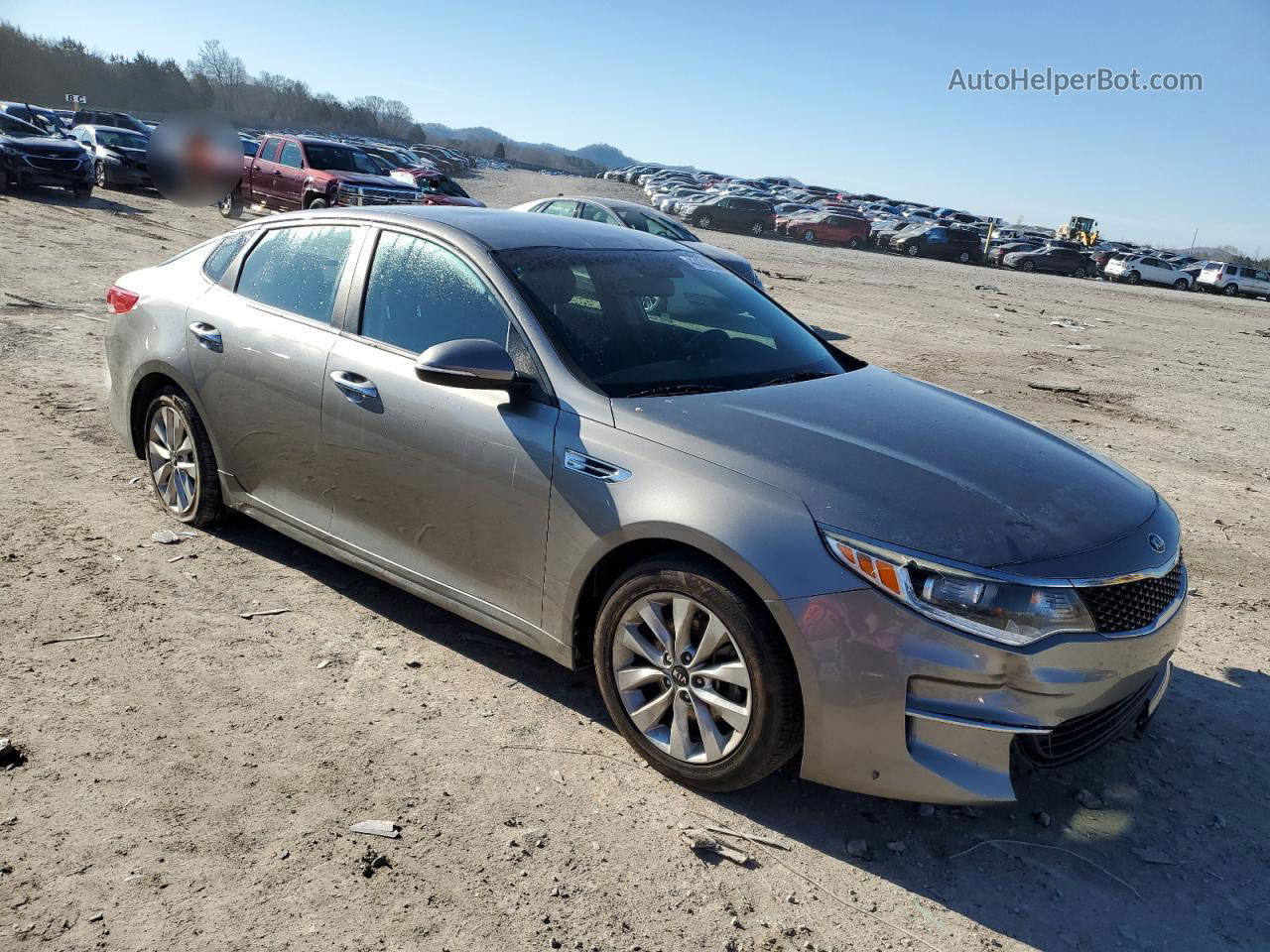 2017 Kia Optima Lx Gray vin: 5XXGT4L35HG122298