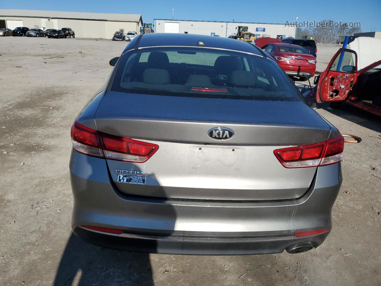 2017 Kia Optima Lx Gray vin: 5XXGT4L35HG122298