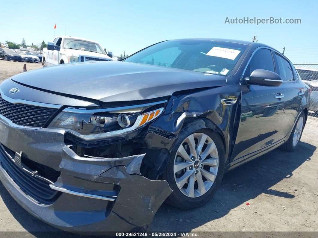 2017 Kia Optima Lx Gray vin: 5XXGT4L35HG137691