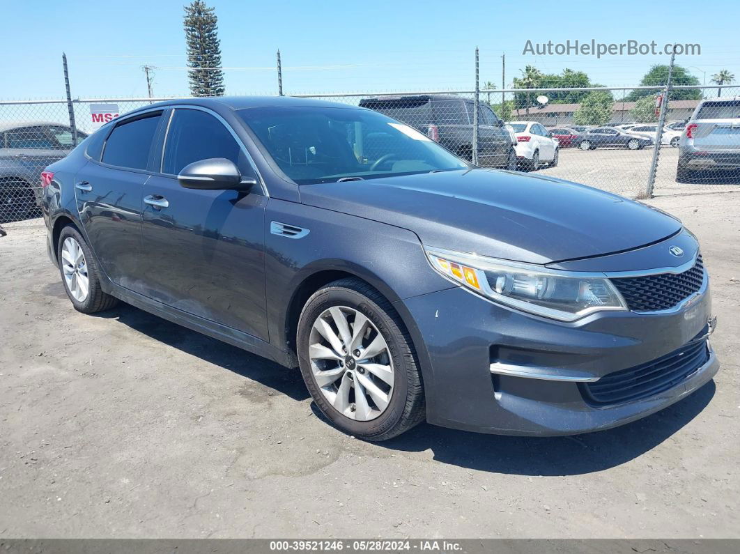 2017 Kia Optima Lx Gray vin: 5XXGT4L35HG137691