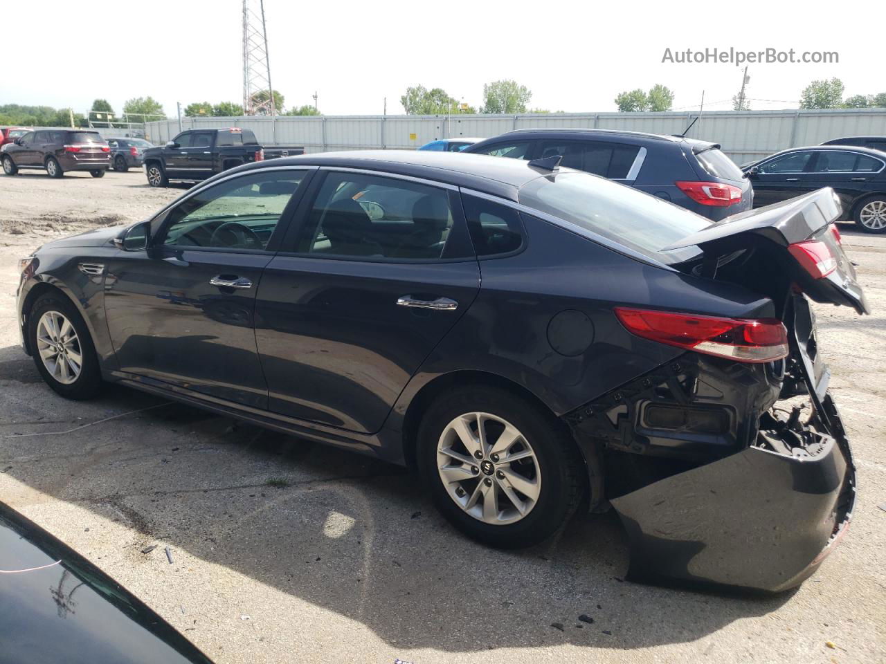 2017 Kia Optima Lx Charcoal vin: 5XXGT4L35HG144303