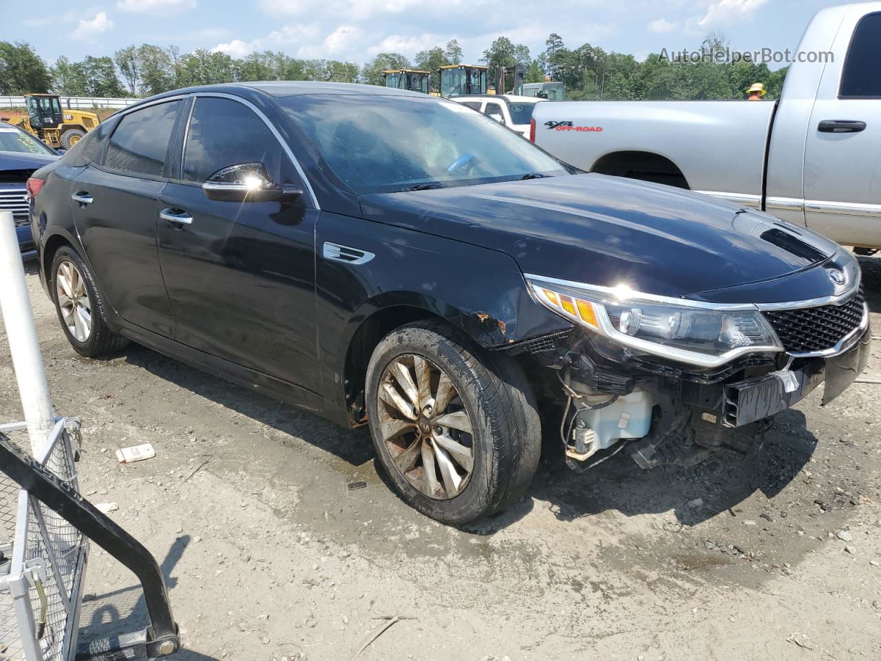 2017 Kia Optima Lx Black vin: 5XXGT4L35HG148528