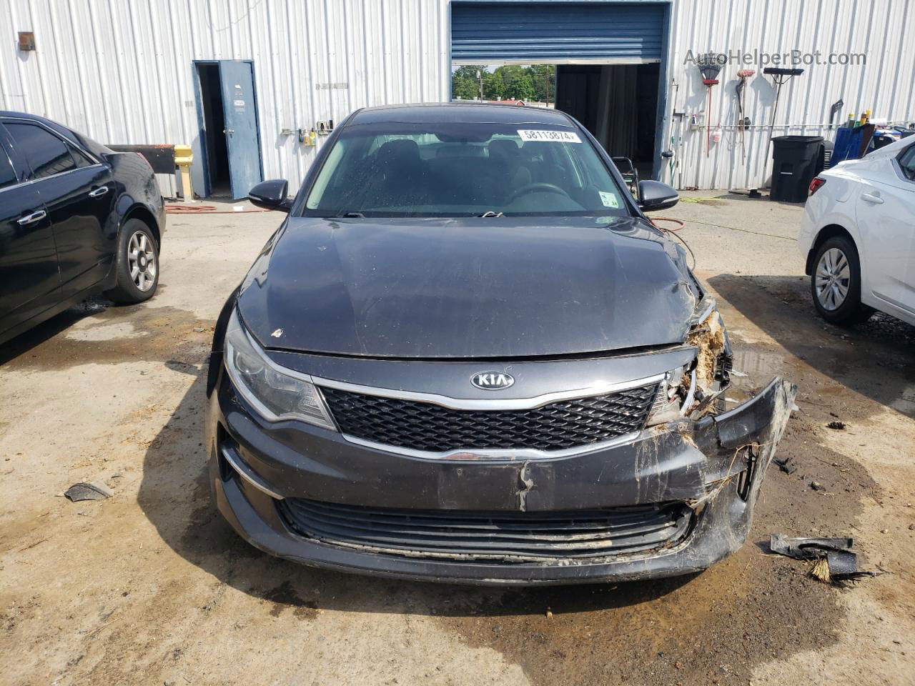 2017 Kia Optima Lx Gray vin: 5XXGT4L35HG150358