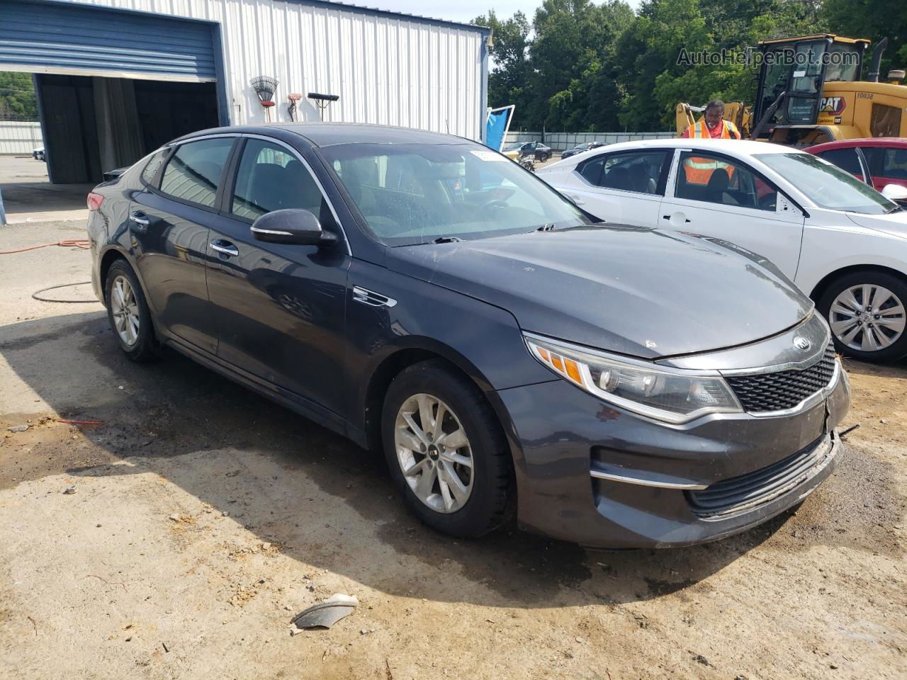 2017 Kia Optima Lx Gray vin: 5XXGT4L35HG150358