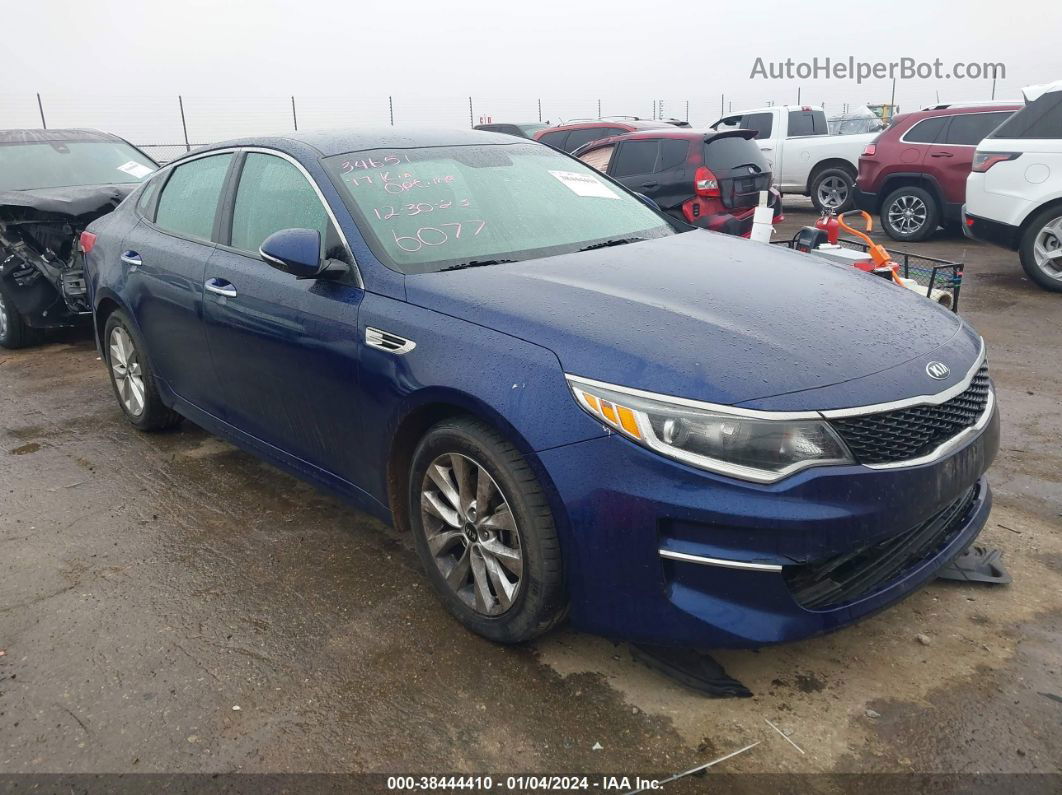 2017 Kia Optima Lx Blue vin: 5XXGT4L35HG156077