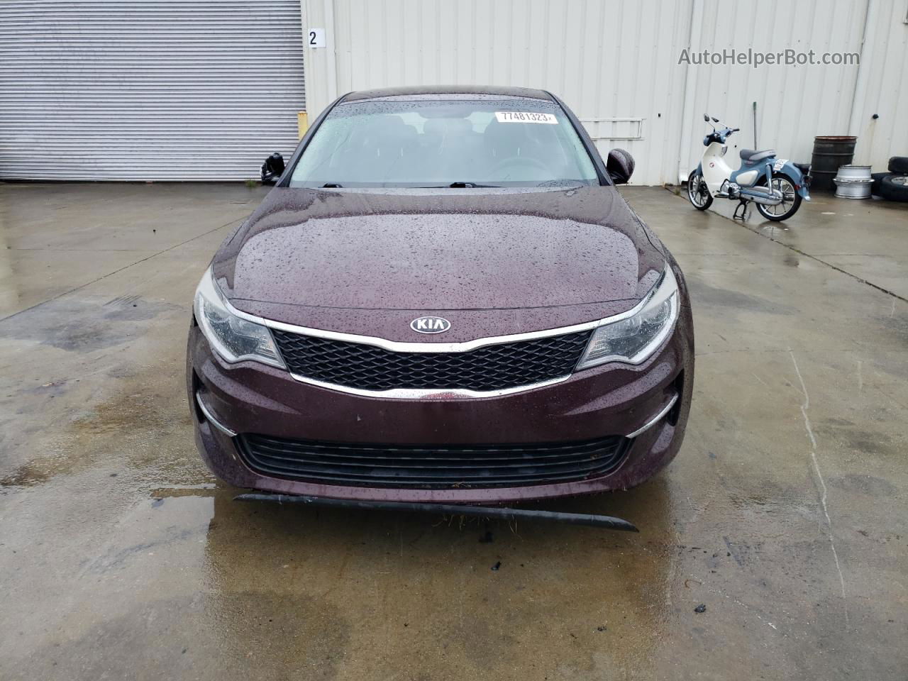 2017 Kia Optima Lx Burgundy vin: 5XXGT4L35HG161165