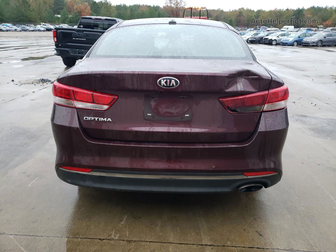 2017 Kia Optima Lx Burgundy vin: 5XXGT4L35HG161165