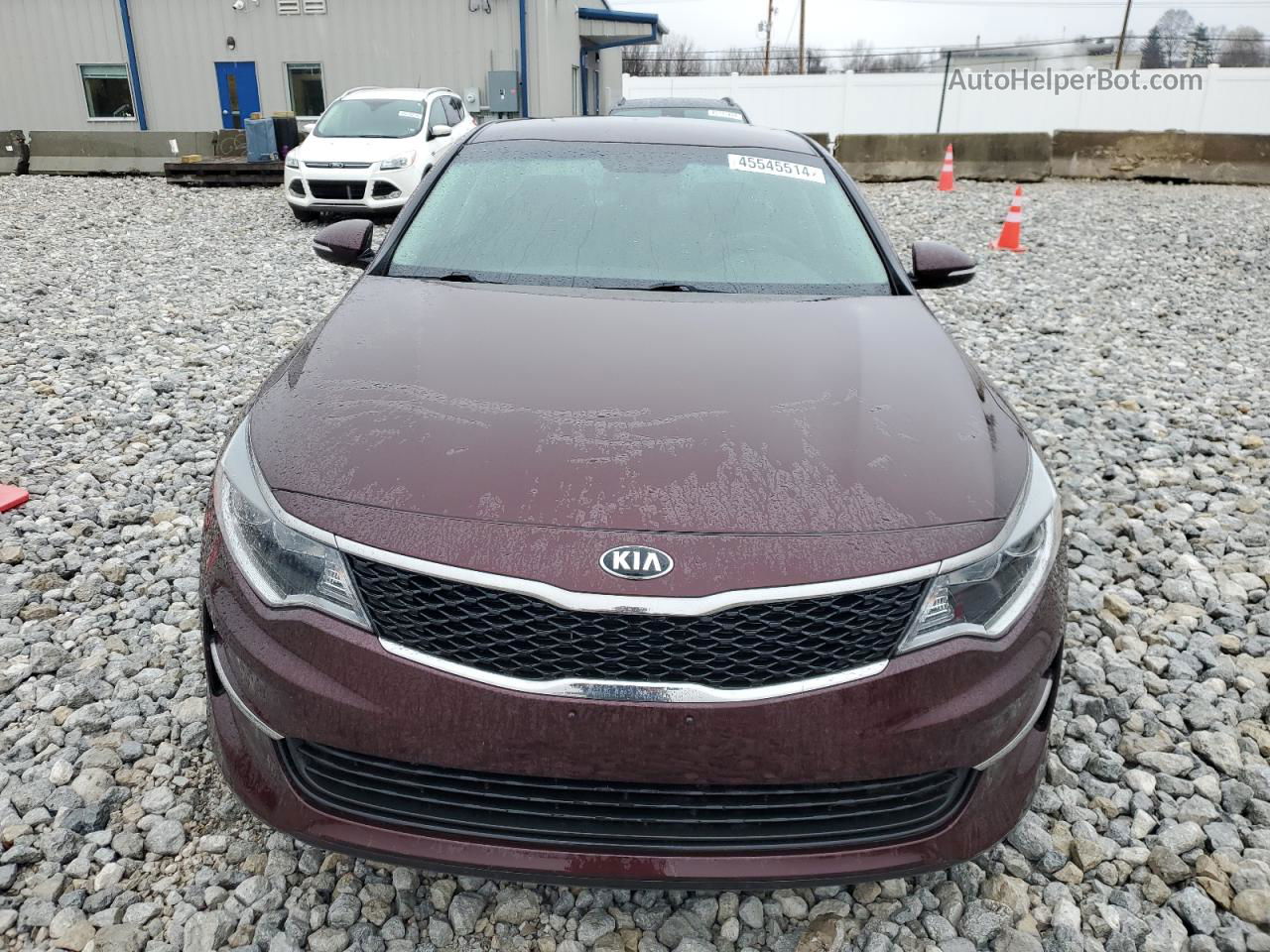 2017 Kia Optima Lx Burgundy vin: 5XXGT4L35HG161618