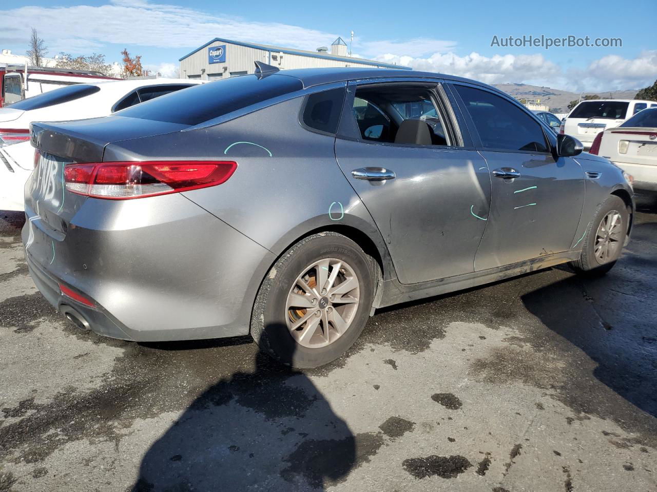 2018 Kia Optima Lx Gray vin: 5XXGT4L35JG192941