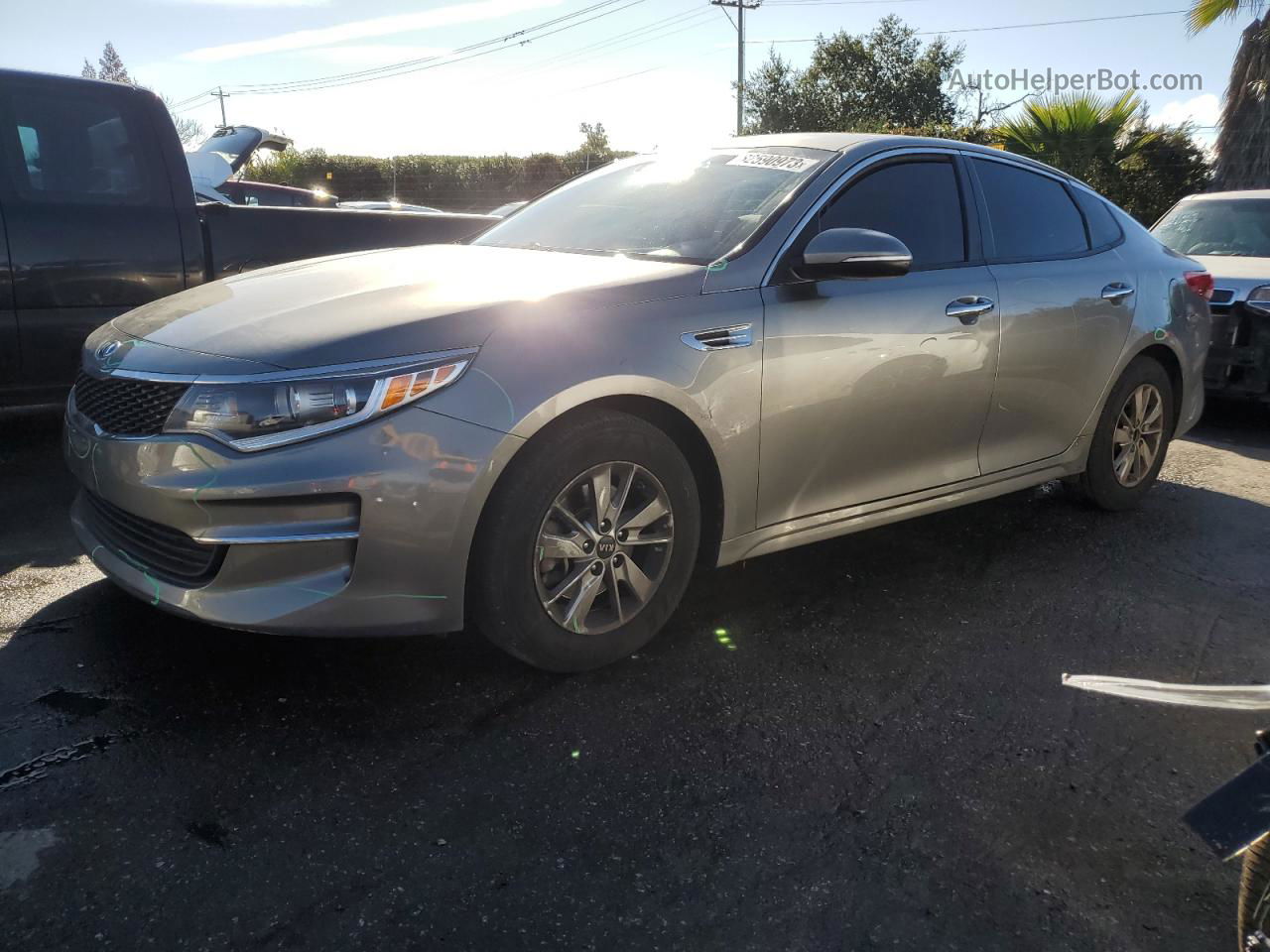 2018 Kia Optima Lx Gray vin: 5XXGT4L35JG192941