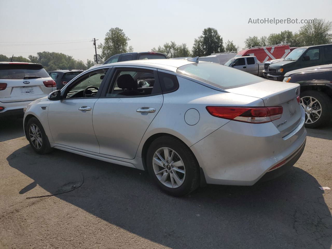 2018 Kia Optima Lx Silver vin: 5XXGT4L35JG197198