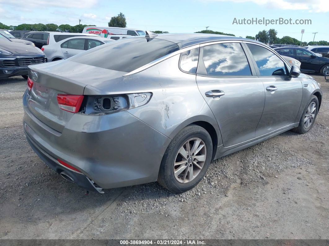 2018 Kia Optima Lx Gray vin: 5XXGT4L35JG198030