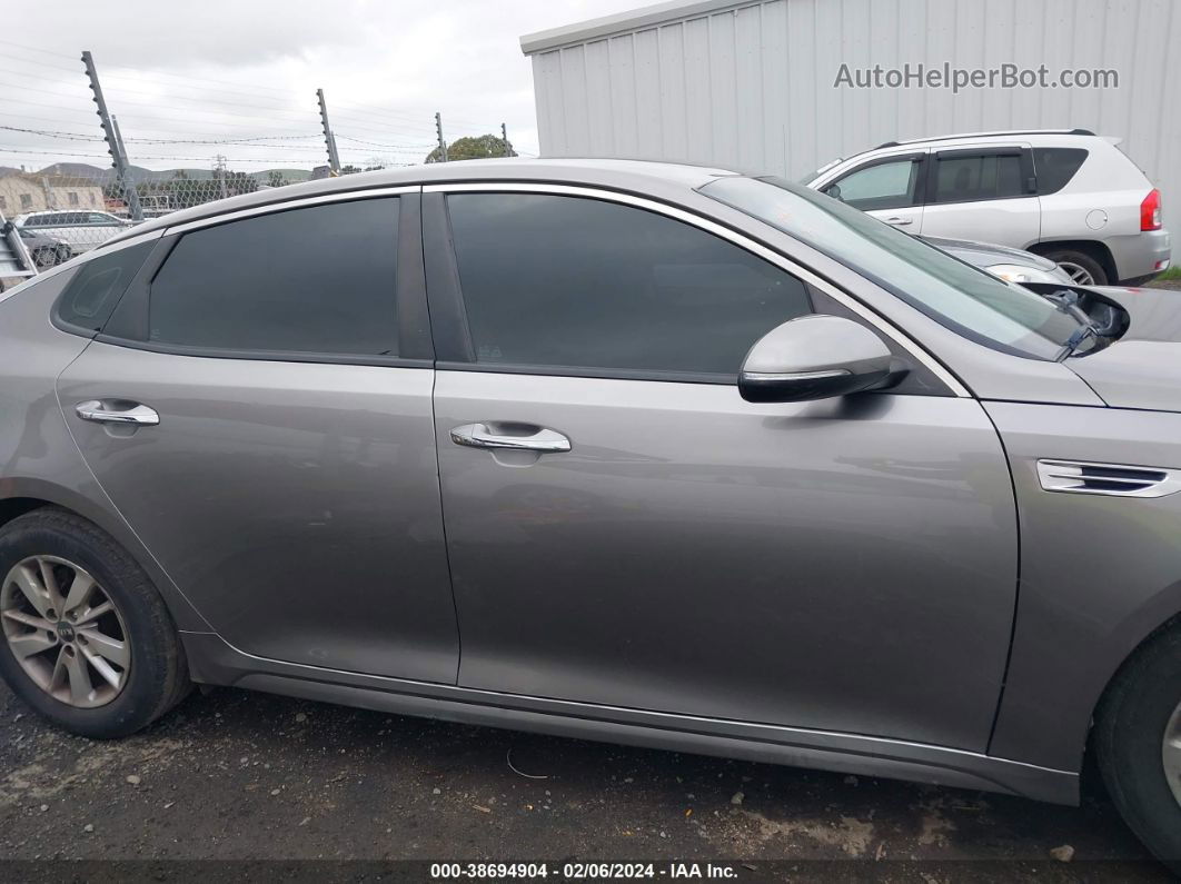 2018 Kia Optima Lx Gray vin: 5XXGT4L35JG198030