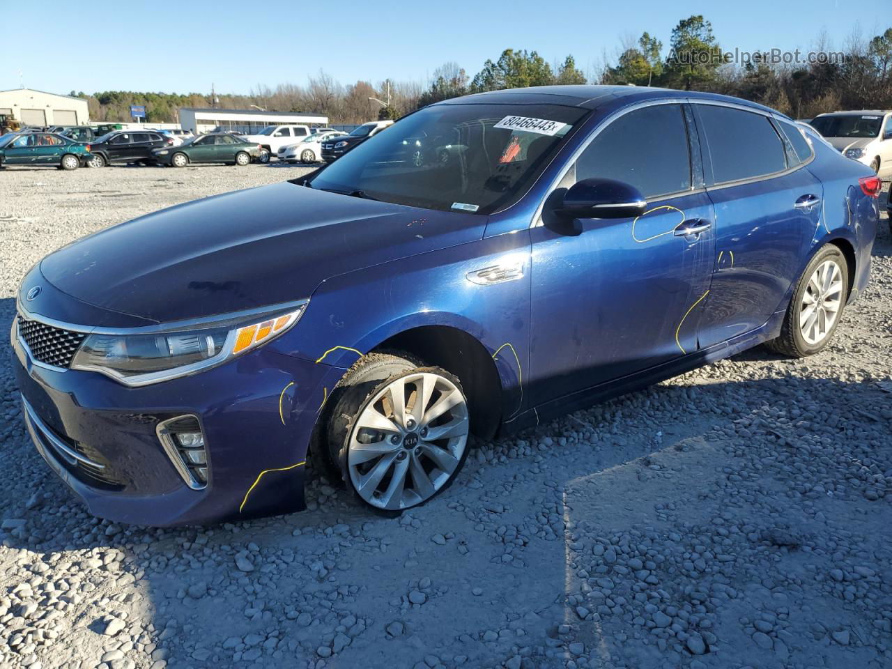 2018 Kia Optima Lx Blue vin: 5XXGT4L35JG202531