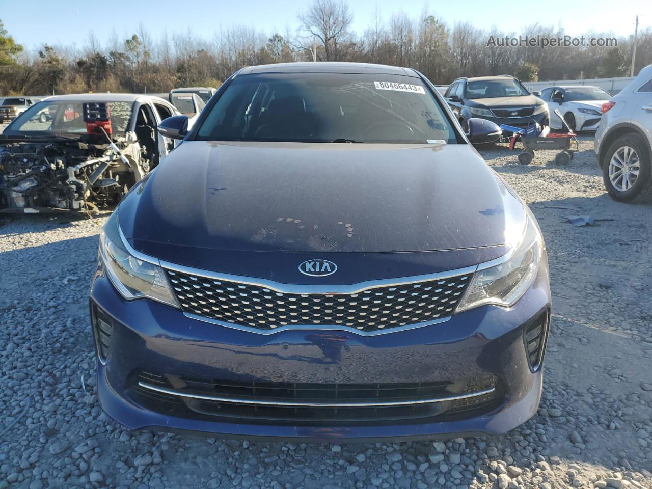 2018 Kia Optima Lx Blue vin: 5XXGT4L35JG202531