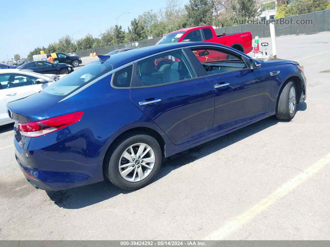 2018 Kia Optima Lx Blue vin: 5XXGT4L35JG207373