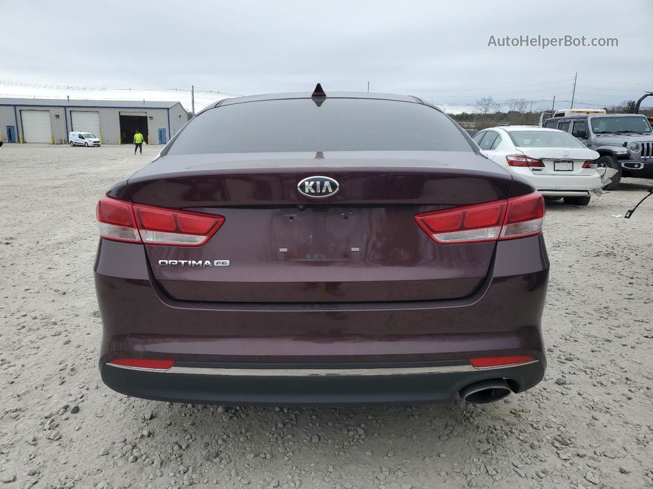 2018 Kia Optima Lx Бордовый vin: 5XXGT4L35JG209964