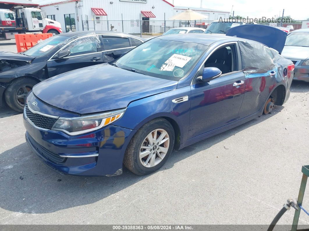 2018 Kia Optima Lx Blue vin: 5XXGT4L35JG219975