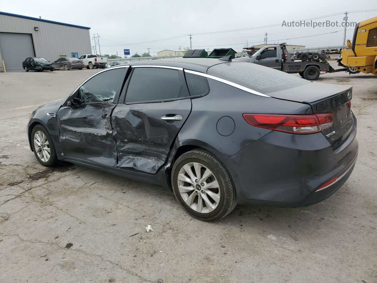 2018 Kia Optima Lx Gray vin: 5XXGT4L35JG234153