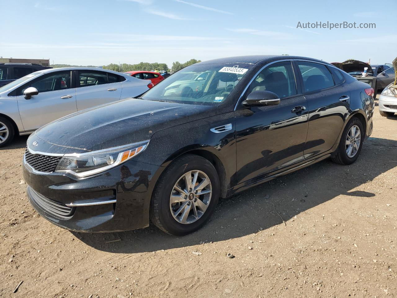 2018 Kia Optima Lx Black vin: 5XXGT4L35JG236808