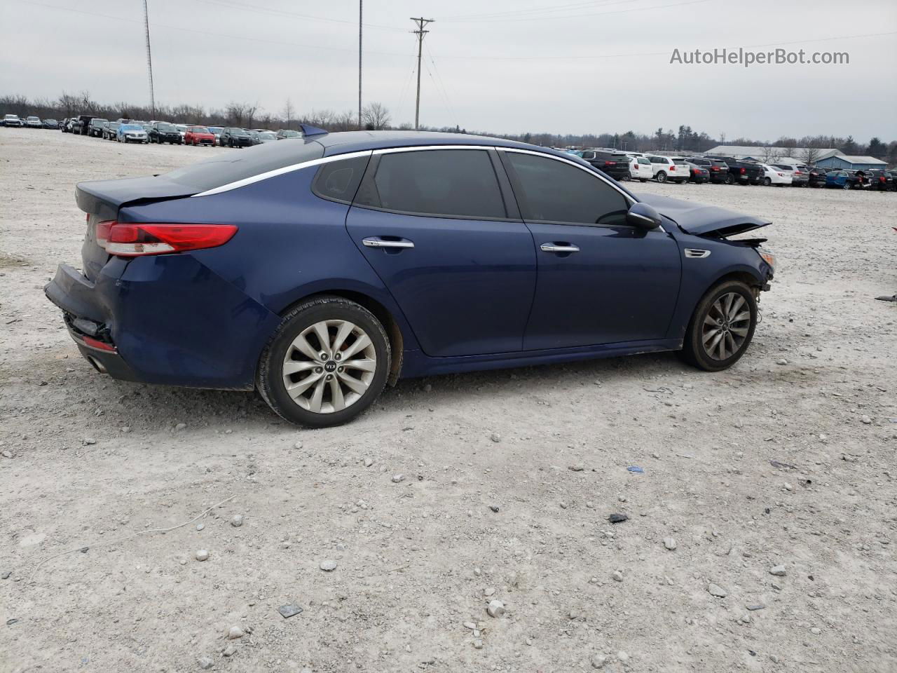 2018 Kia Optima Lx Blue vin: 5XXGT4L35JG272756