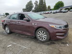 2018 Kia Optima Lx Burgundy vin: 5XXGT4L35JG273745