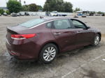 2018 Kia Optima Lx Burgundy vin: 5XXGT4L35JG273745