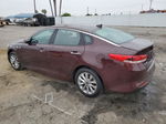 2018 Kia Optima Lx Burgundy vin: 5XXGT4L35JG273745